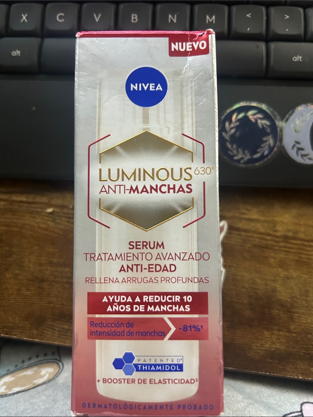 NIVEA Luminous 630 Anti-Spot/wrinkle Serum — Pink/Gold not sold in USA